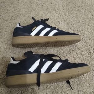 Adidas black suede Busenitz, size 41.5.